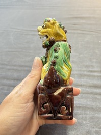 Eight Chinese sancai-glazed wares, 19th C.