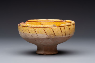 A study collection of six pieces of pottery and fritware, Persia and Central Asia, 12th C. and later.