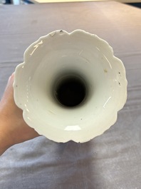 Three Chinese blue and white vases, Kangxi