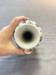 Three Chinese blue and white vases, Kangxi