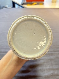 Three Chinese blue and white vases, Kangxi