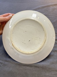 15 Chinese blue and white plates with floral and 'shou 壽' design, Yongzheng mark, 18th C.