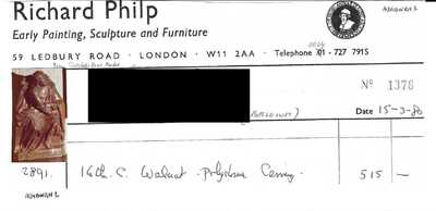 Three carved wooden sculptures of the Pensive Christ, Antonius the Great and a Saint, 16th C.