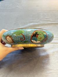 Five various Chinese cloisonn&eacute; wares, 19th C.