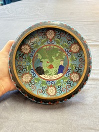 Five various Chinese cloisonn&eacute; wares, 19th C.