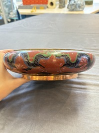 Five various Chinese cloisonn&eacute; wares, 19th C.