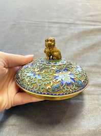 Five various Chinese cloisonn&eacute; wares, 19th C.