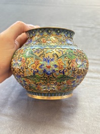 Five various Chinese cloisonn&eacute; wares, 19th C.