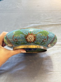 Five various Chinese cloisonn&eacute; wares, 19th C.