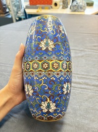 Five various Chinese cloisonn&eacute; wares, 19th C.