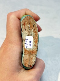 A Chinese famille rose 'Mandarin' group and a 'Qilin' water dropper, Qianlong