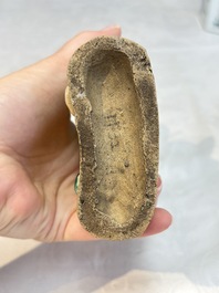 A Chinese famille rose 'Mandarin' group and a 'Qilin' water dropper, Qianlong