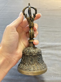 Six various Tibetan ritual objects, 19/20th C.