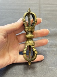 Six various Tibetan ritual objects, 19/20th C.