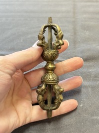 Six various Tibetan ritual objects, 19/20th C.