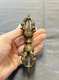 Six various Tibetan ritual objects, 19/20th C.