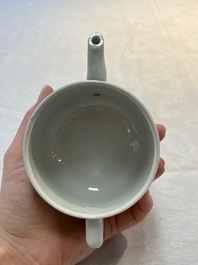 Four Chinese famille rose teapots, Luo Yong Sheng Hao 罗永盛号 mark, 20th C.