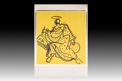 Salvador Dal&iacute; (1904-1989): three works of 'The Twelve Apostles' series, lithographs with metallic gold on Arches paper, signed in pencil