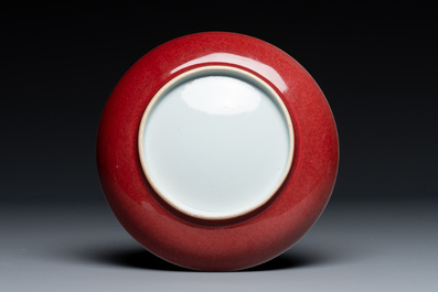 A Chinese langyao plate, Kangxi/Qianlong