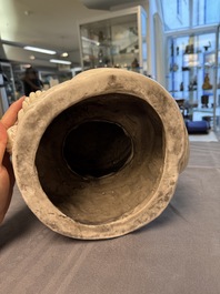 Three Chinese Dehua blanc de Chine figures of Guanyin and Weituo, He Chaozong 何朝宗 and Dehua 德化 marks, 20th C.