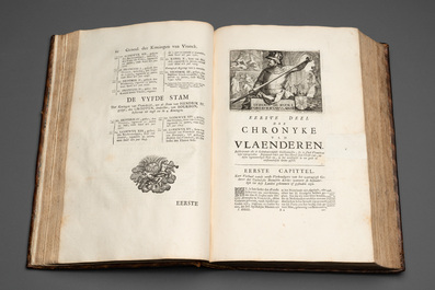 Chronyke van Vlaenderen, a chronicle of Flanders in three volumes, Flanders, 1726-1736