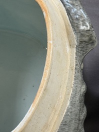 A rare Chinese famille rose 'boar head' tureen and cover, Qianlong