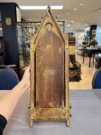 Attributed to C.L. Romoli: 'Trumpeting Angels', oil on panel, Italy, Neo-Gothic, 19th C.