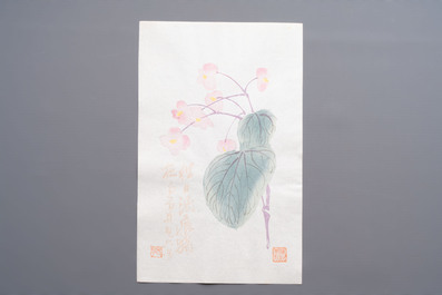 A box containing 24 woodblocks after Qi Baishi and Zhang Daqian, Rong Bao Zhai 荣宝斋 studio, early 20th C.