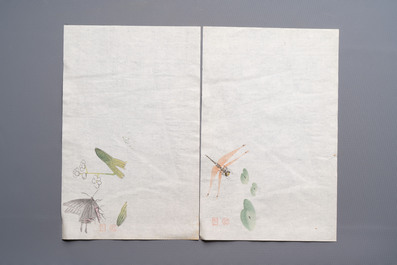 A box containing 24 woodblocks after Qi Baishi and Zhang Daqian, Rong Bao Zhai 荣宝斋 studio, early 20th C.