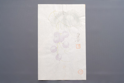 A box containing 24 woodblocks after Qi Baishi and Zhang Daqian, Rong Bao Zhai 荣宝斋 studio, early 20th C.