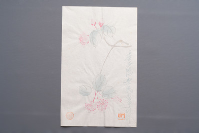 A box containing 24 woodblocks after Qi Baishi and Zhang Daqian, Rong Bao Zhai 荣宝斋 studio, early 20th C.