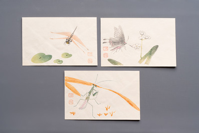 A box containing 24 woodblocks after Qi Baishi and Zhang Daqian, Rong Bao Zhai 荣宝斋 studio, early 20th C.