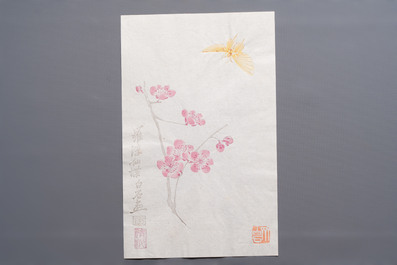 A box containing 24 woodblocks after Qi Baishi and Zhang Daqian, Rong Bao Zhai 荣宝斋 studio, early 20th C.