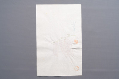 A box containing 24 woodblocks after Qi Baishi and Zhang Daqian, Rong Bao Zhai 荣宝斋 studio, early 20th C.