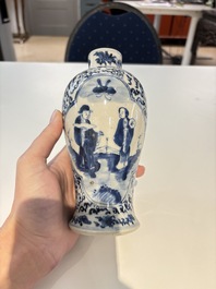 18 Chinese blue and white wares, Kangxi and later