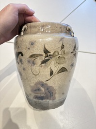 A Chinese cizhou jar with mythical horse design, 17/18th C.