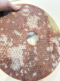 Four large Chinese archaistic jade 'bi' discs, 20th C.