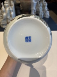 11 Chinese famille rose vases, Guang Hua Yi Pin 光華藝品, Qianlong and Jingdezhen marks, 20th C.