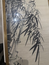 Four Chinese school paintings, ink and colour on paper and silk, one signed Yutianshi 雨田氏 and dated 1919