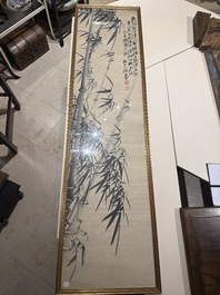 Four Chinese school paintings, ink and colour on paper and silk, one signed Yutianshi 雨田氏 and dated 1919