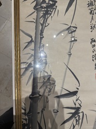 Four Chinese school paintings, ink and colour on paper and silk, one signed Yutianshi 雨田氏 and dated 1919