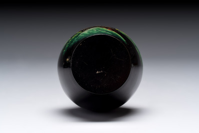 A collection of seven Chinese Fuzhou or Foochow lacquer vases, 19/20th C.