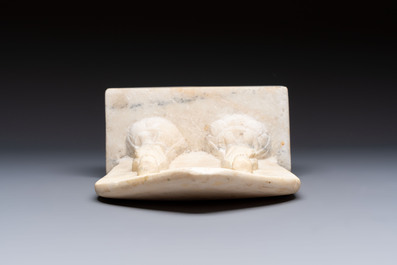 A Chinese inscribed marble stele, Northern Wei style, 20th C.