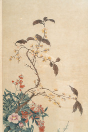 In the manner of Huang Zhishu 黃之淑 (1792-1853): 'The Blossoms of Spring', ink and colour on paper, 20th C.
