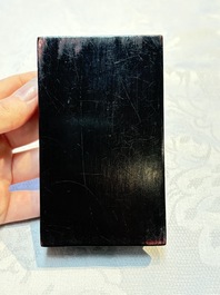 A pair of Chinese famille rose models of a boy riding a qilin and a bitong, 19/20th C.