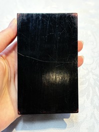 A pair of Chinese famille rose models of a boy riding a qilin and a bitong, 19/20th C.