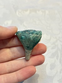 A pair of Chinese famille rose models of a boy riding a qilin and a bitong, 19/20th C.