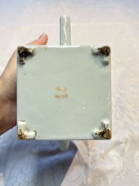 Two Chinese famille rose teapots and covers, signed Yun Xuan Shi 雲軒氏, Guanyao and Tongzhi mark, dated 1888, 19th C.