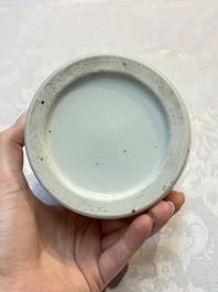 A Chinese blue and white Wang-Bu-style go stones or Yunzi 雲子 box, a four-tier stacking box and a covered jar, 19th C.