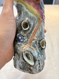 * A Chinese famille rose model of a phoenix, 19th C.